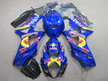 2007-2008 Blau Rot Bull GSXR 1000 Motorrad Verkleidung