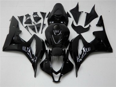 2007-2008 Glänzend Schwarz CBR600RR Motorrad Verkleidung