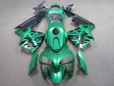 2007-2008 Grün Schwarz CBR600RR Motorrad Verkleidung