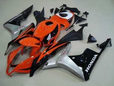 2007-2008 Orange Silber Schwarz CBR600RR Motorrad Verkleidung