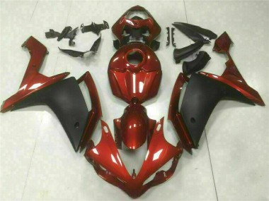 2007-2008 Rot Schwarz YZF R1 Motorrad Verkleidung