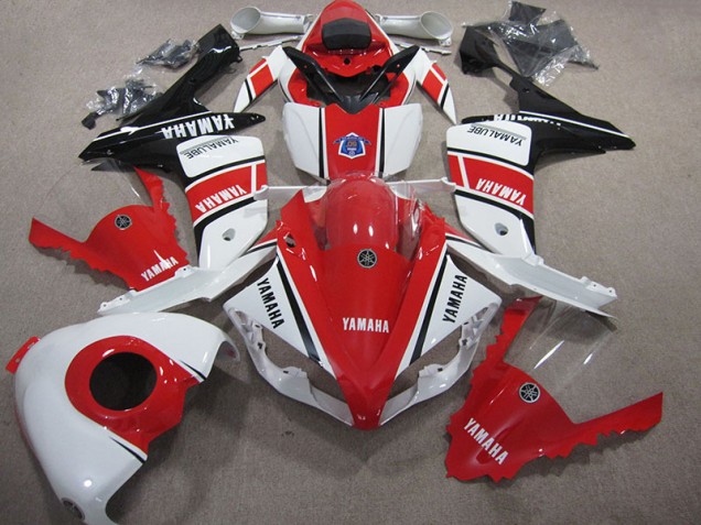 2007-2008 Rot Weiß YZF R1 Motorrad Verkleidung