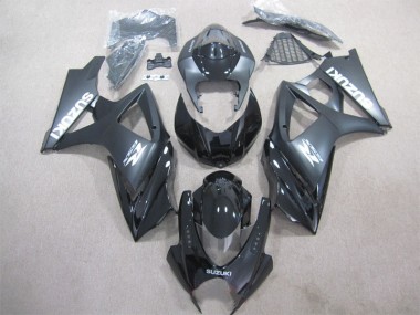 2007-2008 Schwarz GSXR 1000 Motorrad Vollverkleidung