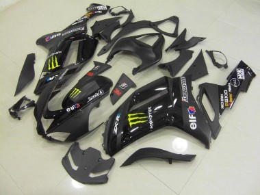 2007-2008 Schwarz Monster ZX6R Motorrad Verkleidung