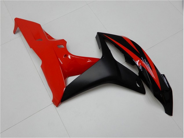 2007-2008 Schwarz Rot CBR600RR Motorrad Vollverkleidung