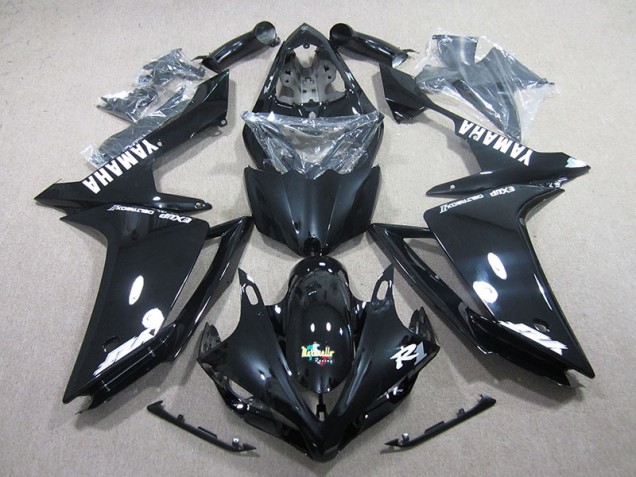 2007-2008 Schwarz Weiß Aufkleber YZF R1 Motorrad Verkleidungen