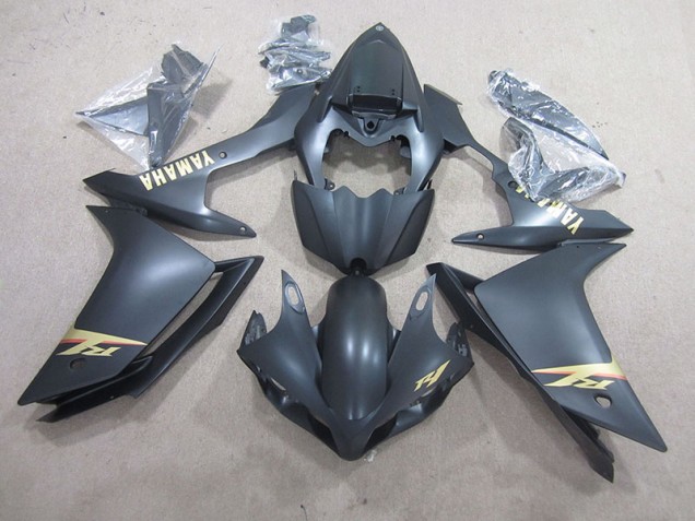 2007-2008 Schwarz und Gold Aufkleber YZF R1 Motorrad Verkleidungen