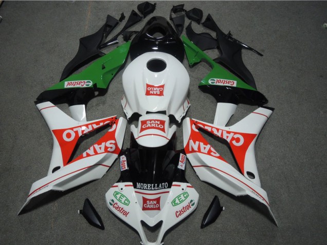 2007-2008 Weiß Rot MORELLATO San Carlo CBR600RR Motorrad Verkleidung