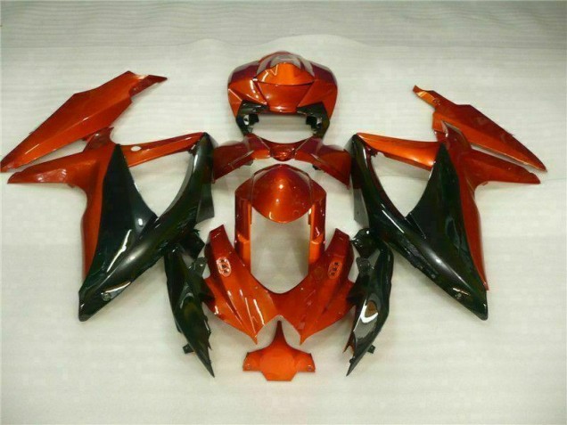 2008-2010 Rot Schwarz GSXR 600/750 Motorrad Verkleidungen