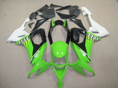 2008-2010 Schwarzer Grün Ninja ZX10R Motorrad Verkleidung