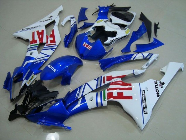 2008-2016 Blau Weiß Rot Fiat YZF R6 Motorrad Verkleidung