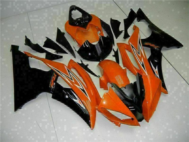 2008-2016 Orange Schwarz YZF R6 Motorrad Verkleidung