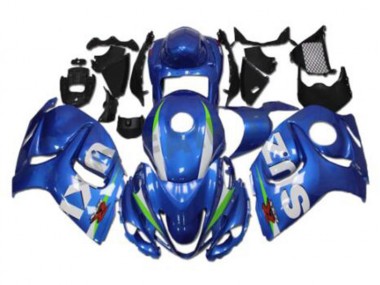 2008-2019 Blau Weiß GSXR 1300 Hayabusa Motorrad Verkleidungen