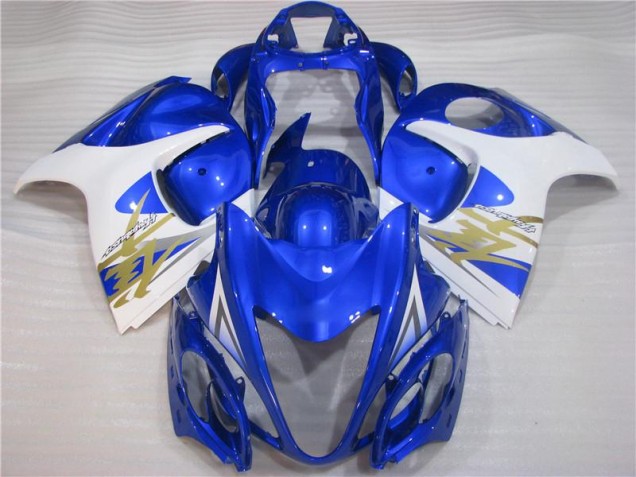 2008-2019 Blau Weiß GSXR 1300 Hayabusa Motorrad Vollverkleidung