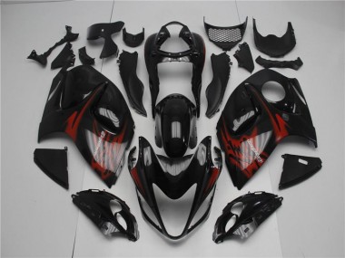 2008-2019 Schwarz Rot GSXR 1300 Hayabusa Motorrad Verkleidung Komplett Sets