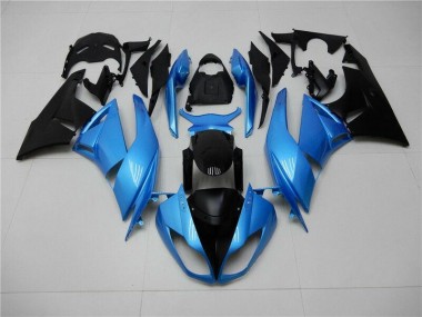 2009-2012 Blau Schwarz ZX6R Motorrad Verkleidungen