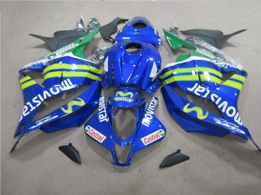 2009-2012 Blau Weiß Movistar CBR600RR Motorrad Verkleidung