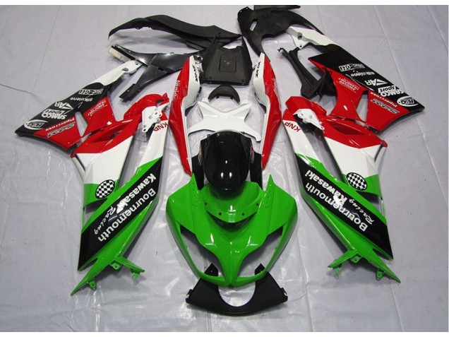 2009-2012 Grün Rot ZX6R Motorrad Verkleidung