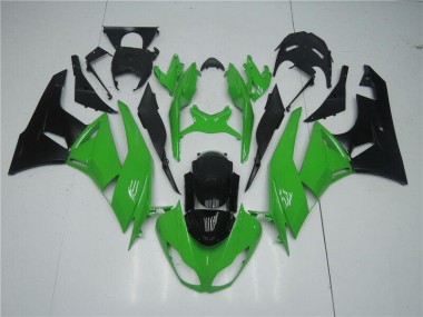 2009-2012 Grün Schwarz ZX6R Motorrad Vollverkleidung