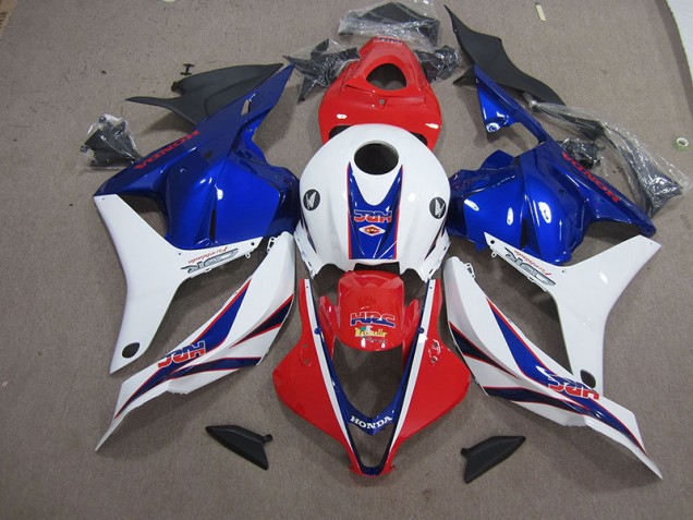 2009-2012 Rot Weiß Blau HRC CBR600RR Motorrad Verkleidungen