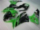 2009-2012 Schwarz Grün ZX6R Motorrad Verkleidung Komplett Sets