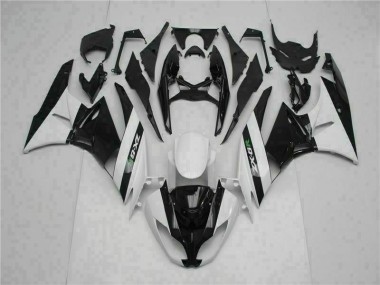 2009-2012 Schwarz Weiß ZX6R Motorrad Verkleidung