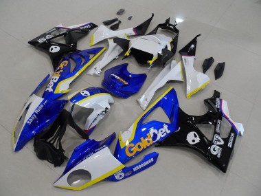 2009-2014 Blau weiße GoldBet S1000RR Motorrad Verkleidung