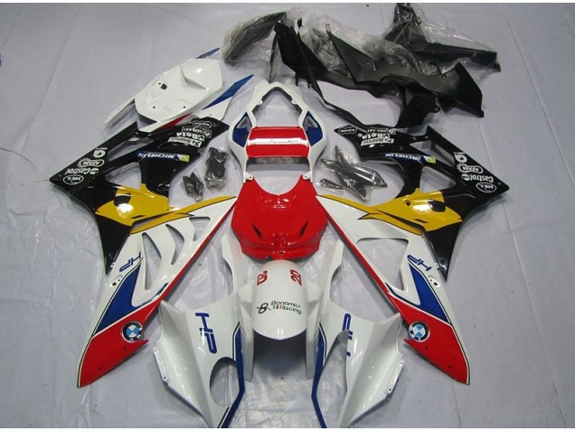 2009-2014 Rot Weiß Gelb S1000RR Motorrad Verkleidung