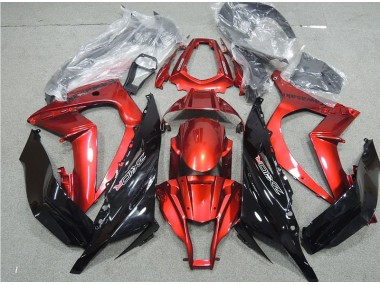 2011-2015 Schwarz Rot ZX10R Motorrad Verkleidung