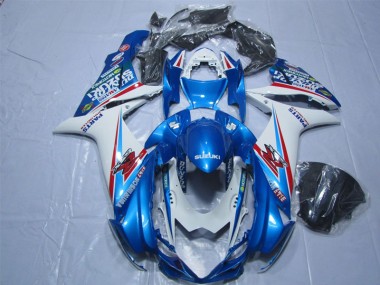 2011-2021 Blau Weiß GSXR 600 Motorrad Verkleidung