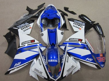 2012-2014 Blau Weiß Pizzoli YZF R1 Motorrad Verkleidung