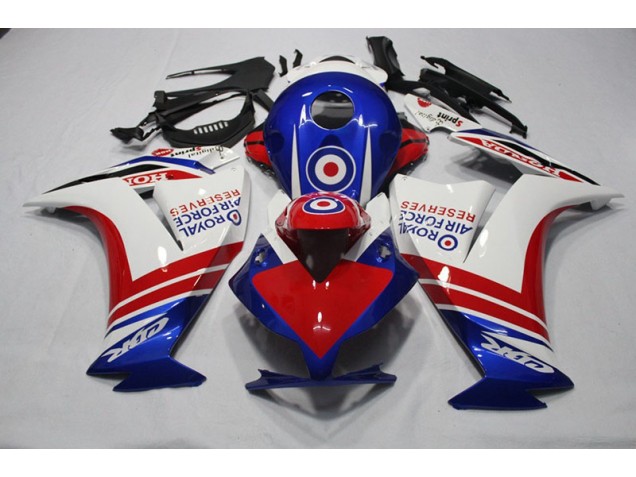 2012-2016 Blau Rot Royal Air Force Reserves CBR1000RR Motorrad Verkleidung