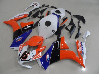 2012-2016 Orange Weiß TT Legend CBR1000RR Motorrad Verkleidung