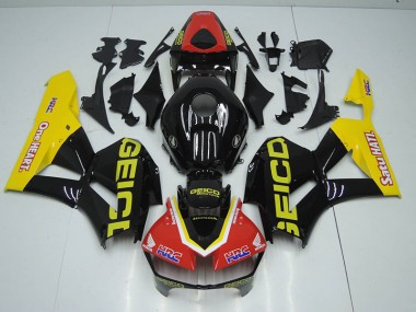 2012-2016 Schwarz Rot HRC CBR1000RR Motorrad Verkleidung