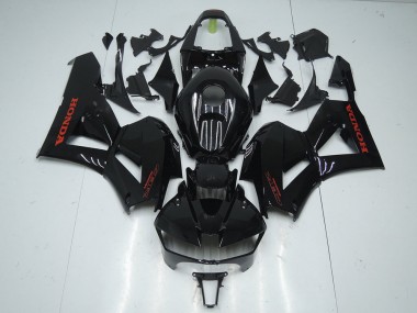 2013-2021 Glänzend Schwarz mit rotem Aufkleber CBR600RR Motorrad Verkleidung