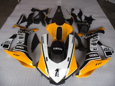 2015-2019 Gelb Weiß Schwarz YZF R1 Motorrad Verkleidung