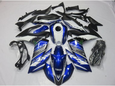 2015-2022 Monster Blau YZF R3 Motorrad Verkleidung