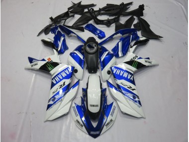 2015-2022 Weiß Monster YZF R3 Motorrad Verkleidung